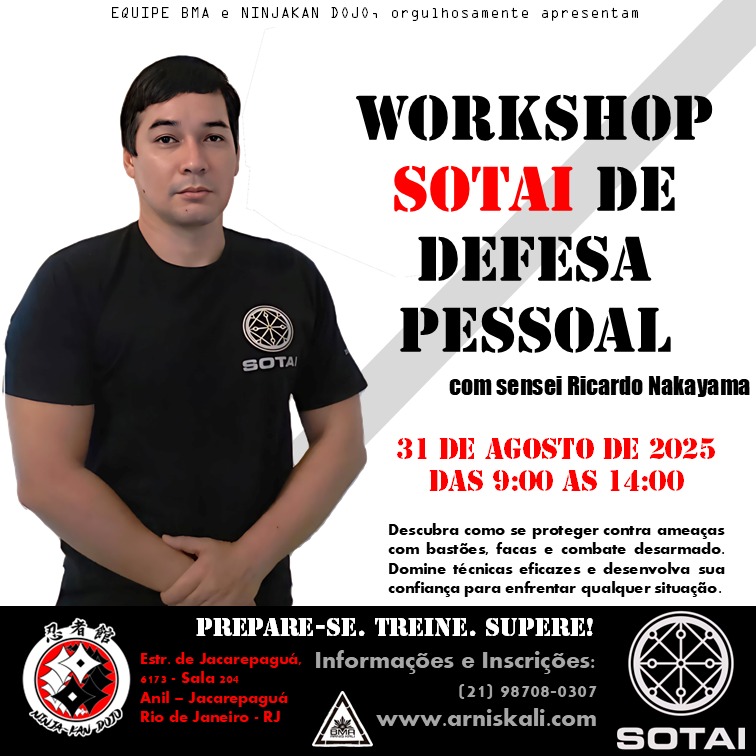 Workshop de Defesa Pessoal Sotai com Sensei Ricardo Nakayama
